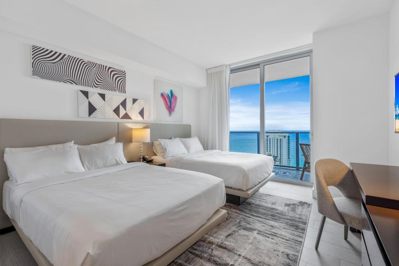 Hyde House - Luxury Waterfront 2Br 2Ba Apartment Suite With Direct Ocean View, Roof Top Pool, Resort Amenities Hollywood Eksteriør bilde
