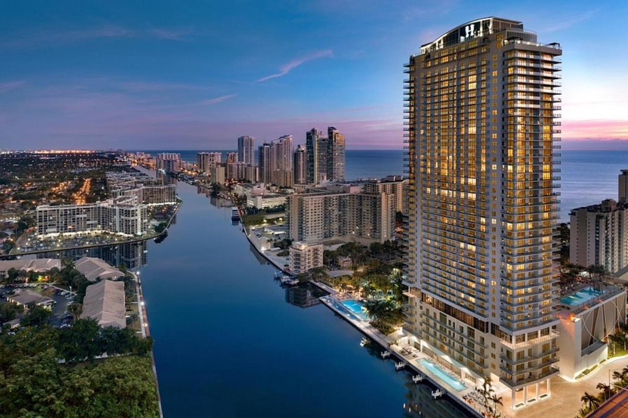 Hyde House - Luxury Waterfront 2Br 2Ba Apartment Suite With Direct Ocean View, Roof Top Pool, Resort Amenities Hollywood Eksteriør bilde