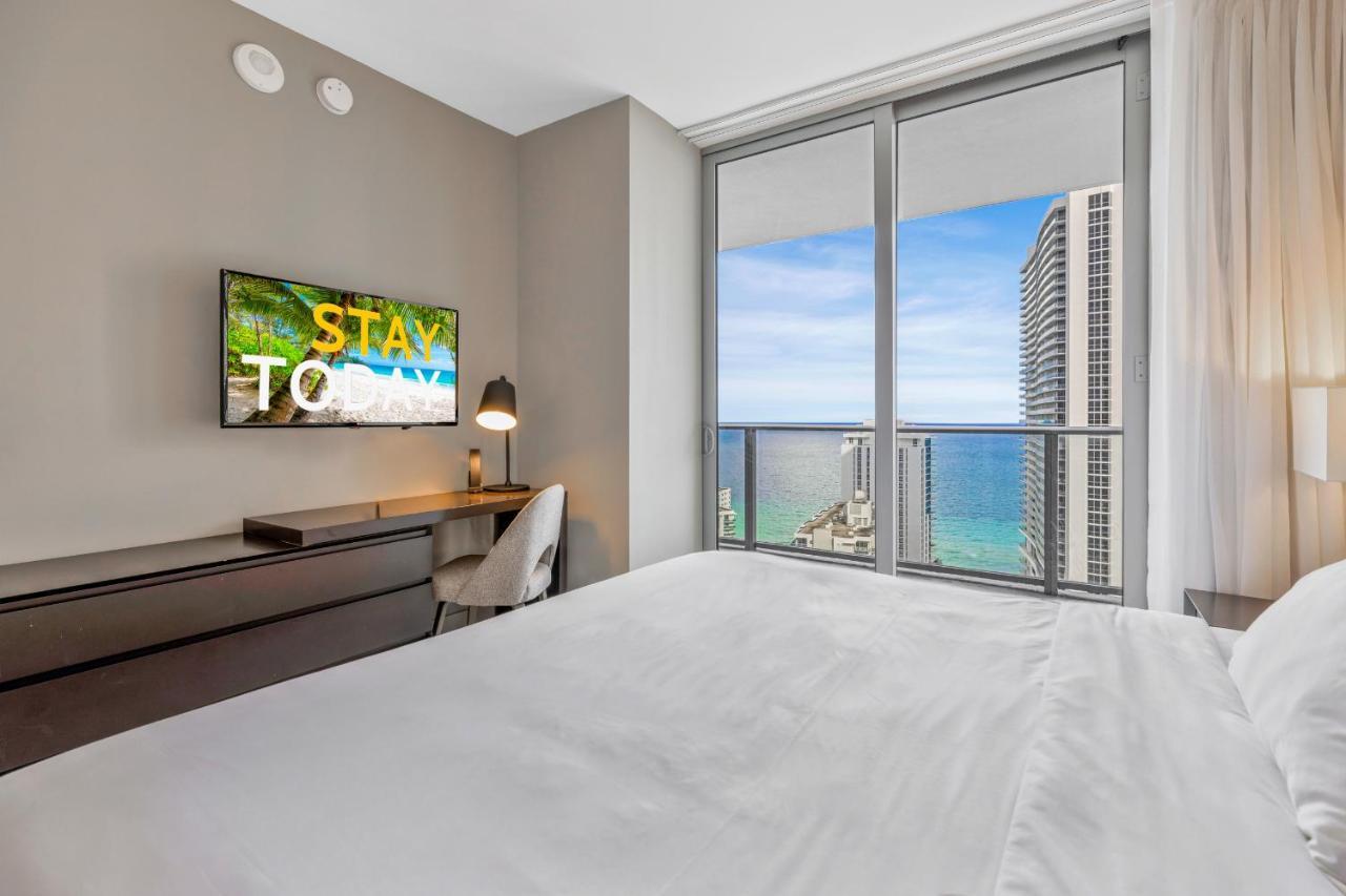 Hyde House - Luxury Waterfront 2Br 2Ba Apartment Suite With Direct Ocean View, Roof Top Pool, Resort Amenities Hollywood Eksteriør bilde